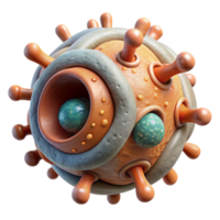 dramatic vintage Artificial Life Form Microscopic View Cutout original png