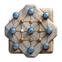 magnificent minimalist Artificial Neural Network Diagram Cutout White Background original png