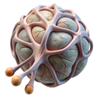 serene artistic Artificial Neuron Model 3d Render Transparent 4K png