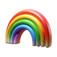 vibrant abstract Artificial Rainbow Arc Transparent Element premium png