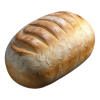 wonderful traditional Artisan Bread Loaf Crusty Texture Transparent Background authentic png