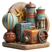 beautiful rustic Assemblage of Vintage Objects Rustic Charm Cutout authentic png