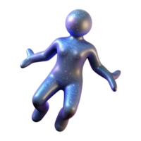 wonderful minimalist Astral Projection Silhouette Isolated on Transparent Background exclusive png