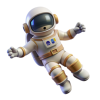 beautiful artistic Astronaut Floating in Space Isolated high resolution png