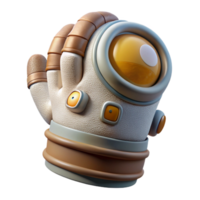 serene rustic Astronaut Glove Detailed Texture Cutout Element original png