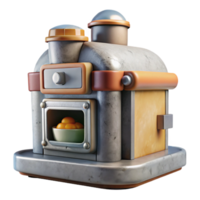 dramatic abstract Automated Food Fabricator Front View Cutout original png