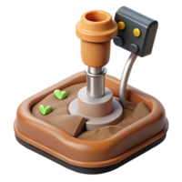 beautiful modern Automated Soil Testing System Probe Close Up Cutout authentic png