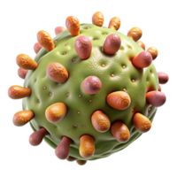 beautiful vintage Bacterial Texture Detailed View Isolated premium png