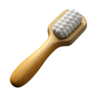 stunning creative Bamboo Toothbrush with White Bristles Isolated on Transparent Background original png