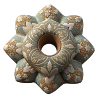 wonderful classic Batik Fabric with Contemporary Pattern Cutout 4K png