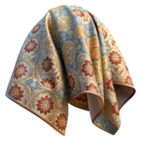 vibrant minimalist Batik Fabric with Traditional Pattern Transparent Background original png