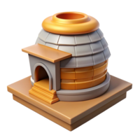 extraordinary artistic Beehive on Rooftop Isolated Urban Beekeeping detailed png