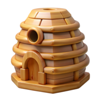 impressive modern Beehive Wooden Structure Transparent Background professional png