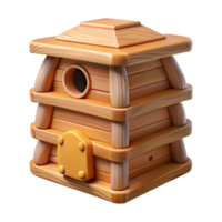 magnificent classic Beehive Wooden Structure Transparent Background detailed png