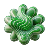 impressive abstract Bio Art Green Abstract Shapes Isolated original png