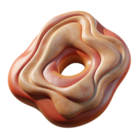 beautiful abstract Bio Art Texture Close Up View Isolated on Transparent Background high resolution png