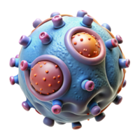 dramatic creative Bio Cybernetic Cell Microscopic View Isolated genuine png