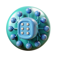 impressive abstract Bio Cybernetic Data Stream Flowing Isolated original png