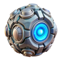 dramatic classic Bio Cybernetic Energy Core Glowing Cutout high resolution png
