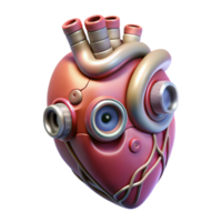 elegant creative Bio Cybernetic Heart Artificial Valves Cutout detailed png