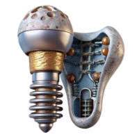 serene creative Bio Cybernetic Implant X Ray View Cutout detailed png