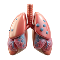 dramatic modern Bio Cybernetic Lung Respiratory System Transparent Background authentic png