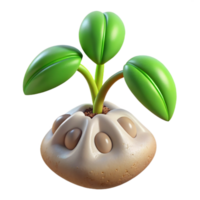 extraordinary rustic Bio Cybernetic Seed Germinating Sequence Transparent Background authentic png