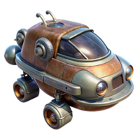 extraordinary minimalist Bio Cybernetic Vehicle Hovering Position Isolated professional png