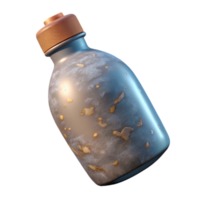 wonderful rustic Biodegradable Plastic Bottle Front View Transparent Background detailed png