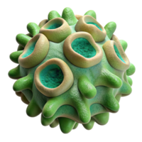 impressive vintage Bioengineered Algae Microscopic View Cutout original png