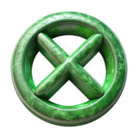 impressive rustic Bioethics Symbol Green Transparent Background high resolution png