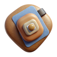 extraordinary modern Bio Integrated Wearable Sensor Patch Cutout high resolution png