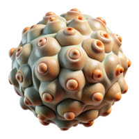 serene abstract Biomechanical Pollen Sac Isolated with Granular Texture genuine png
