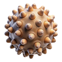 vibrant contemporary Biomechanical Pollen Particle Isolated with Microscopic Detail 4K png