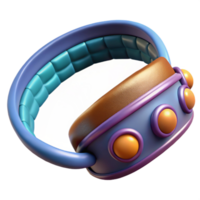 dramatic artistic Biometric Headband Isolated on Transparent Background high resolution png
