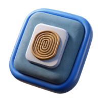 dramatic contemporary Biometric Sensor Patch Isolated Element genuine png