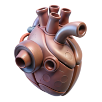 stunning modern Biomimetic Artificial Heart Isolated professional png