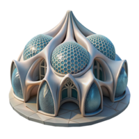 impressive vintage Biomorphic Architecture Design Transparent Background premium png