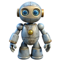 serene creative Biomorphic Robot Design Front View Isolated professional png