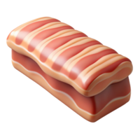 wonderful rustic Bioreactor Grown Pork Belly Isolated Transparent Background authentic png