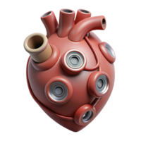 dramatic modern Biorobotic Heart Artificial Valves Visible Cutout original png