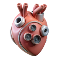 dramatic artistic Biorobotic Heart Artificial Valves Visible Cutout high quality png