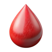 serene classic Blood Drop Icon Red Transparent Background high resolution png