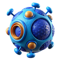 stunning vintage Blue Nanobot Improving Cell Function Cutout original png