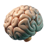 vibrant vintage Brain Activity Mapping 3d Visualization Isolated high resolution png