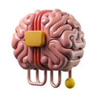 stunning rustic Brain Circuit Diagram Cutout on Transparent Background original png