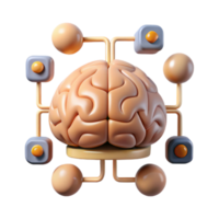 serene vintage Brain Computer Interface Connection Lines Transparent high resolution png