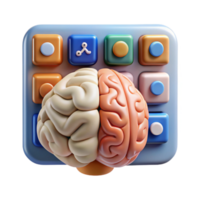 stunning vintage Brain Computer Interface Application Icon Set Cutout premium png