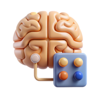 dramatic contemporary Brain Computer Interface Diagram Simple Design Isolated genuine png