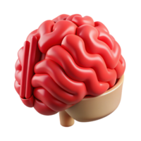 dramatic artistic Brain Data Visualization Red Graph Isolated professional png